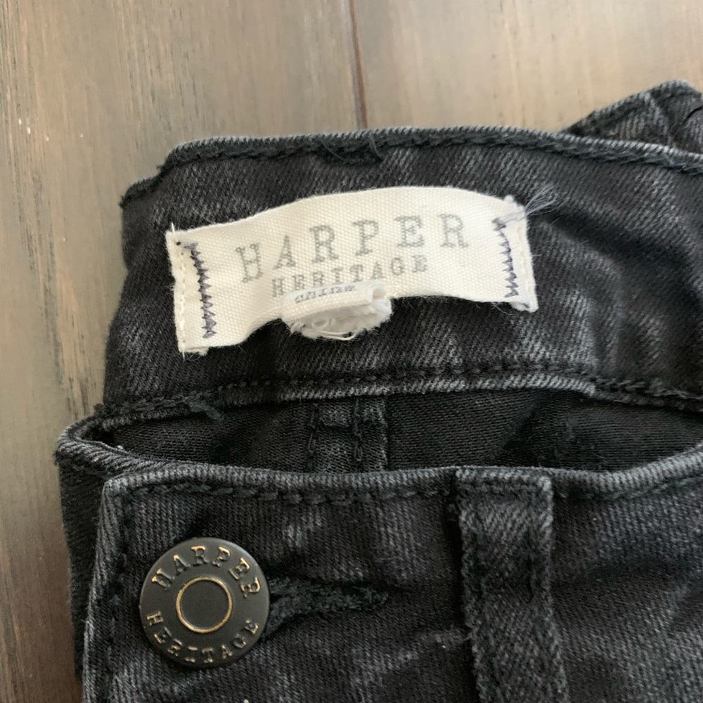 Harper Heritage Women’s Black Ripped Skinny Jeans - Picture 5 of 5